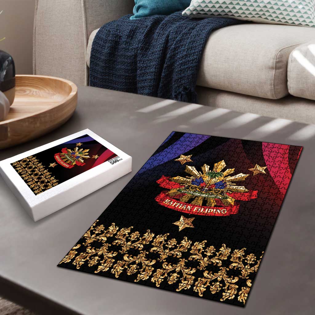 Haiti And Philippines Puzzle Haitian Filipino Heritage Crest