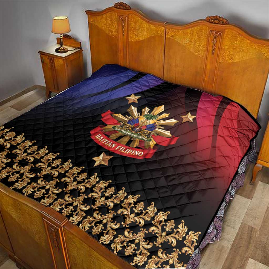 Haiti And Philippines Quilt Haitian Filipino Heritage Crest