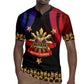 Personalized Haiti And Philippines Rugby Jersey Haitian Filipino Heritage Crest