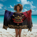 Haiti And Philippines Sarong Haitian Filipino Heritage Crest