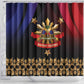 Haiti And Philippines Shower Curtain Haitian Filipino Heritage Crest