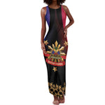 Personalized Haiti And Philippines Tank Maxi Dress Haitian Filipino Heritage Crest