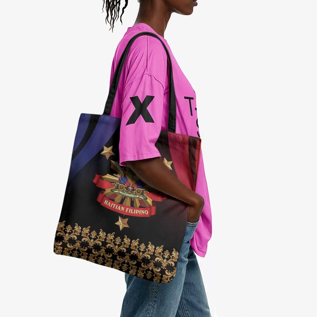 Haiti And Philippines Tote Bag Haitian Filipino Heritage Crest