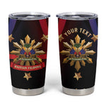 Personalized Haiti And Philippines Tumbler Cup Haitian Filipino Heritage Crest
