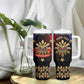 Personalized Haiti And Philippines Tumbler With Handle Haitian Filipino Heritage Crest