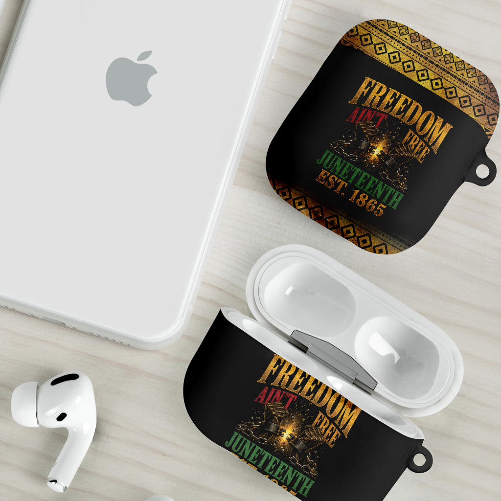 Juneteenth 1865 AirPods Case Freedom Ain't Free