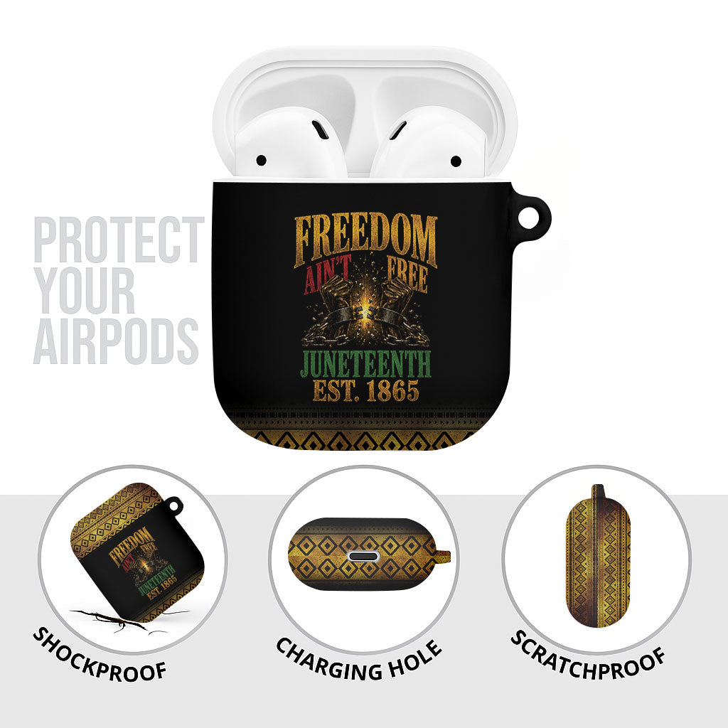 Juneteenth 1865 AirPods Case Freedom Ain't Free