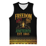 Juneteenth 1865 Basketball Jersey Freedom Ain't Free