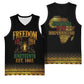 Juneteenth 1865 Basketball Jersey Freedom Ain't Free