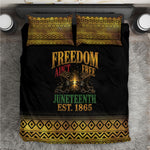 Juneteenth 1865 Bedding Set Freedom Ain't Free