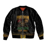 Juneteenth 1865 Bomber Jacket Freedom Ain't Free
