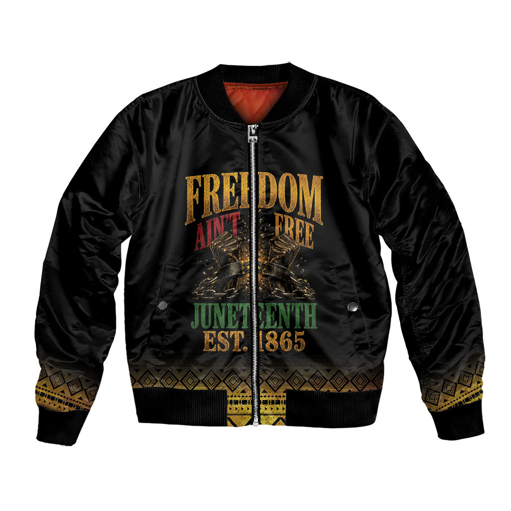 Juneteenth 1865 Bomber Jacket Freedom Ain't Free