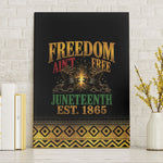 Juneteenth 1865 Canvas Wall Art Freedom Ain't Free