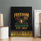 Juneteenth 1865 Canvas Wall Art Freedom Ain't Free