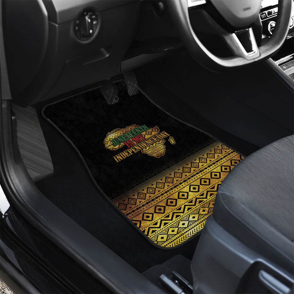 Juneteenth 1865 Car Mats Freedom Ain't Free