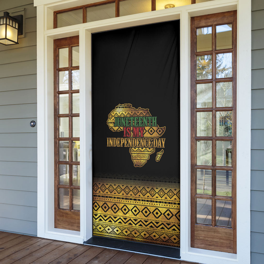 Juneteenth 1865 Door Cover Freedom Ain't Free