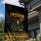 Juneteenth 1865 Garden Flag Freedom Ain't Free
