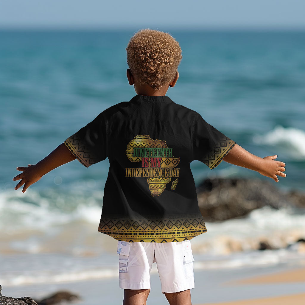 Juneteenth 1865 Kid Hawaiian Shirt Freedom Ain't Free