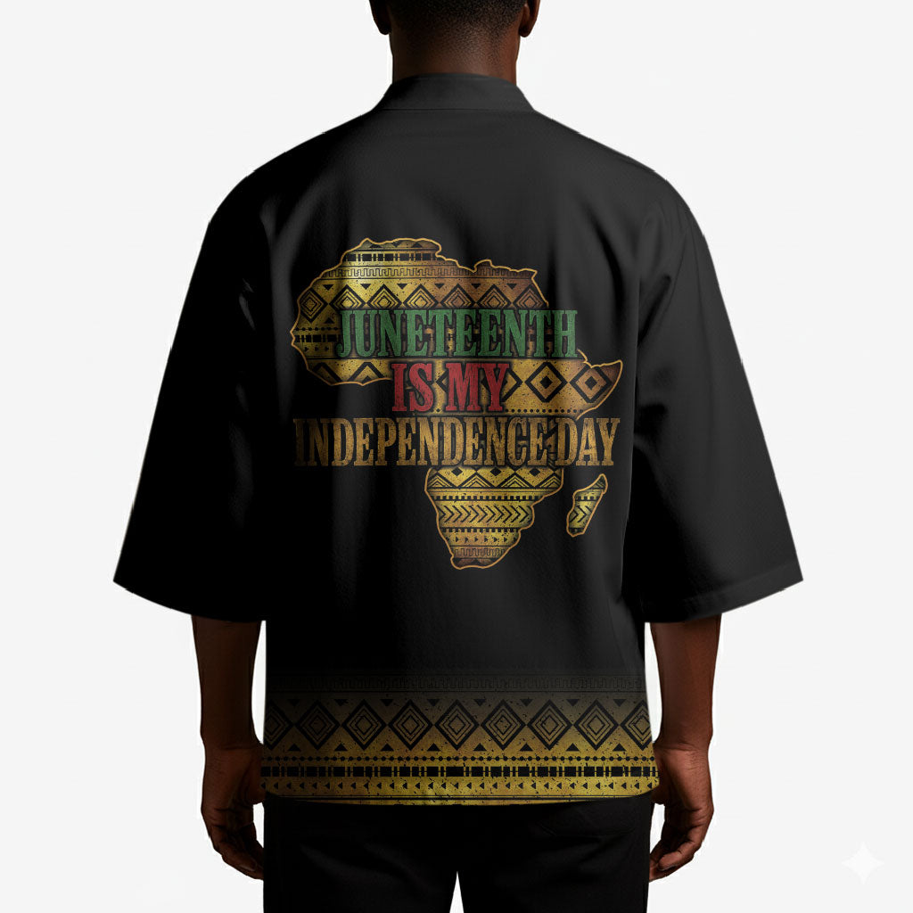 Juneteenth 1865 Kimono Freedom Ain't Free