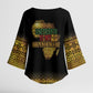 Juneteenth 1865 Kimono Sleeve Blouse Freedom Ain't Free