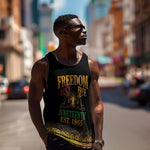 Juneteenth 1865 Men Tank Top Freedom Ain't Free