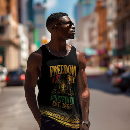 Juneteenth 1865 Men Tank Top Freedom Ain't Free