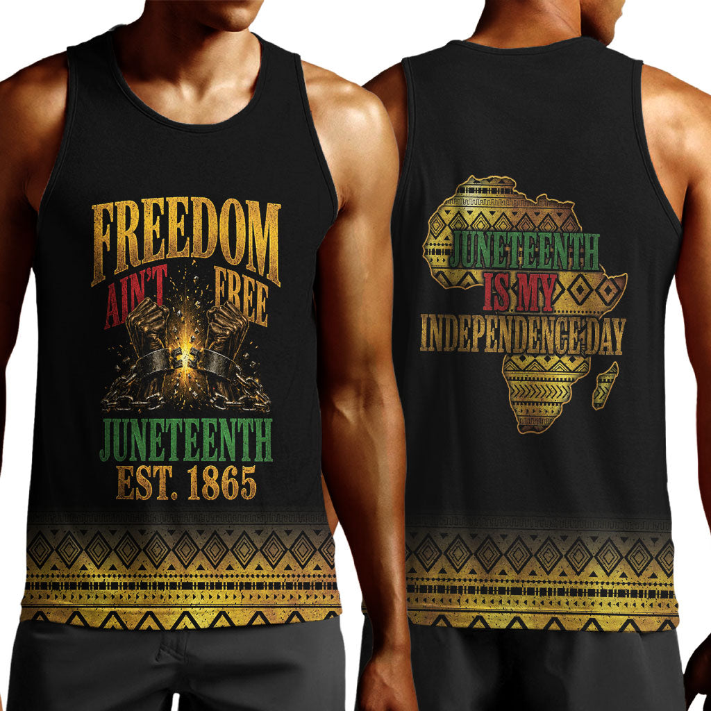 Juneteenth 1865 Men Tank Top Freedom Ain't Free