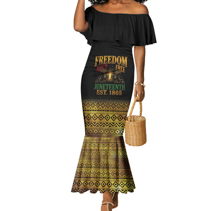 Juneteenth 1865 Mermaid Dress Freedom Ain't Free