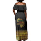Juneteenth 1865 Off Shoulder Maxi Dress Freedom Ain't Free