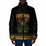 Juneteenth 1865 Padded Jacket Freedom Ain't Free