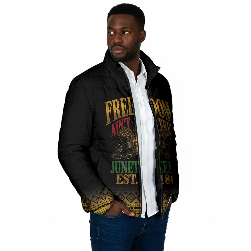 Juneteenth 1865 Padded Jacket Freedom Ain't Free