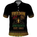 Juneteenth 1865 Polo Shirt Freedom Ain't Free