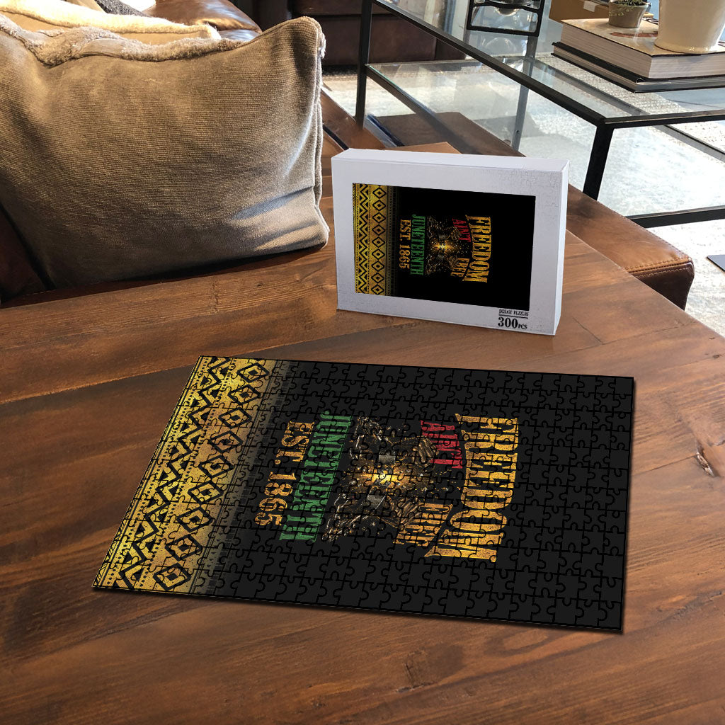 Juneteenth 1865 Puzzle Freedom Ain't Free