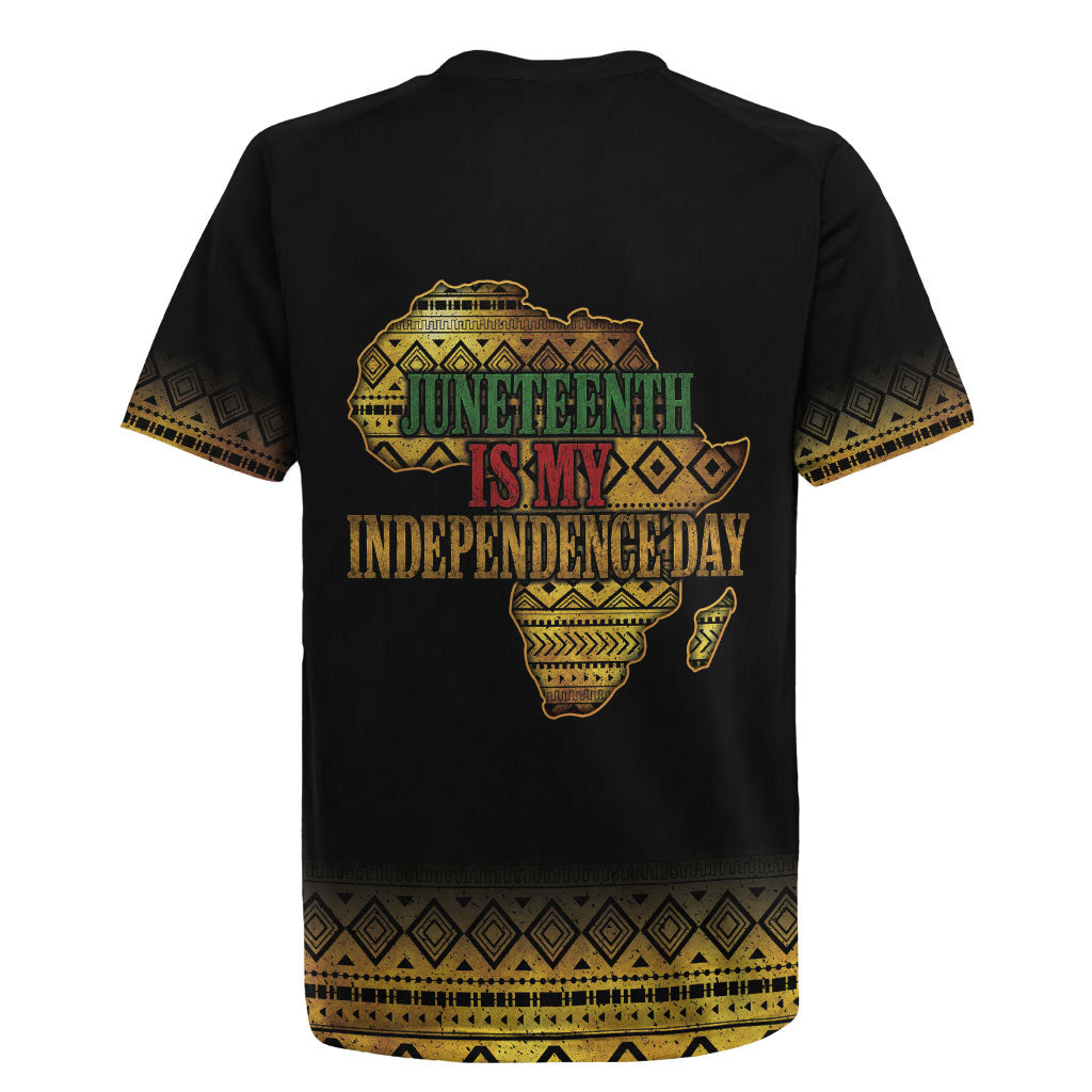 Juneteenth 1865 Rugby Jersey Freedom Ain't Free