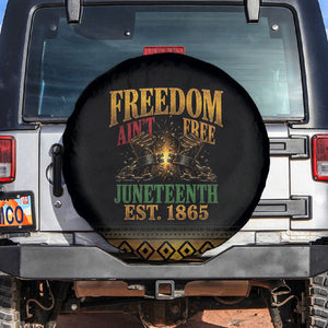 Juneteenth 1865 Spare Tire Cover Freedom Ain't Free