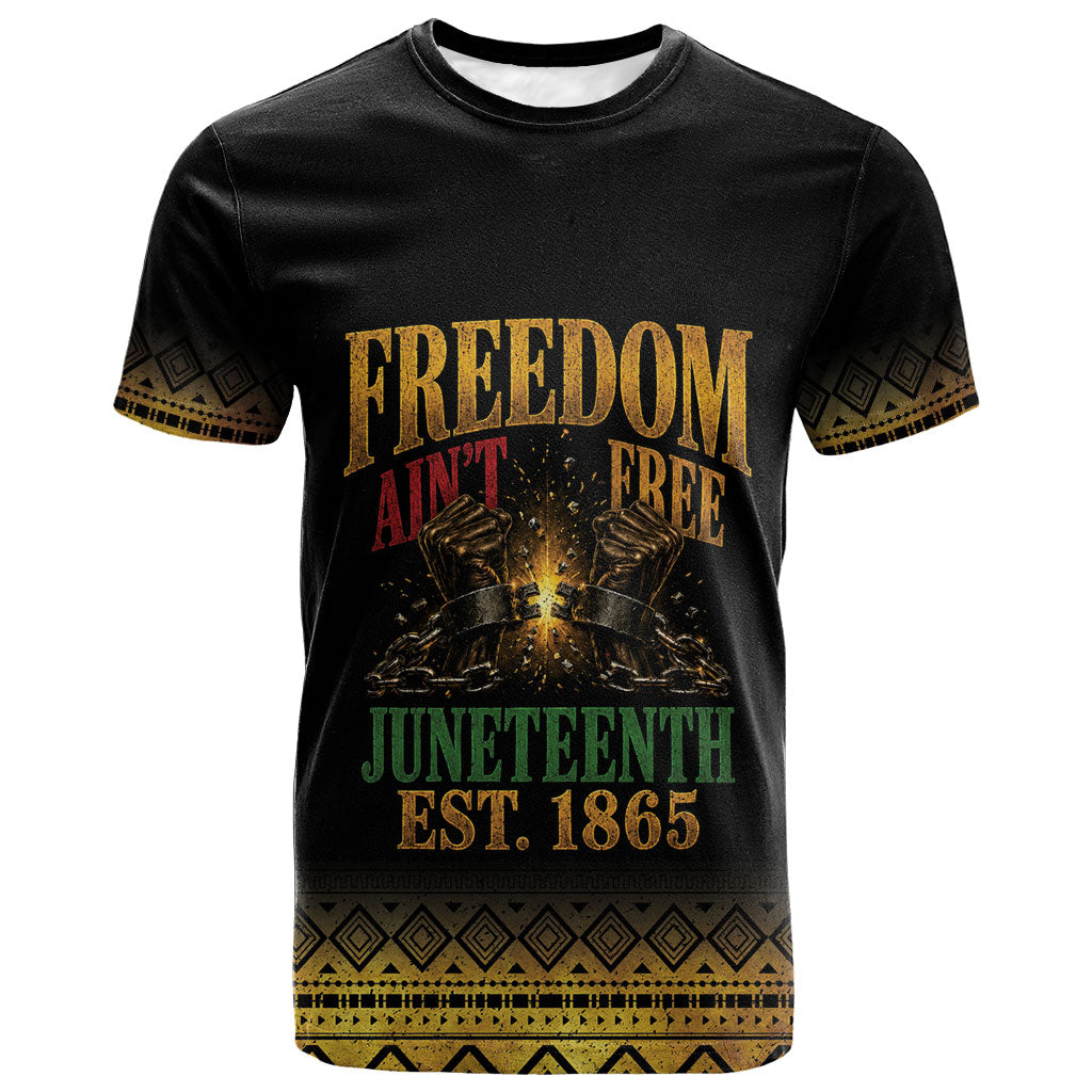 Juneteenth 1865 T shirt Freedom Ain't Free