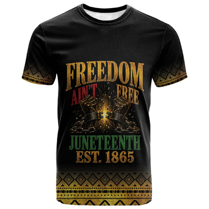 Juneteenth 1865 T shirt Freedom Ain't Free
