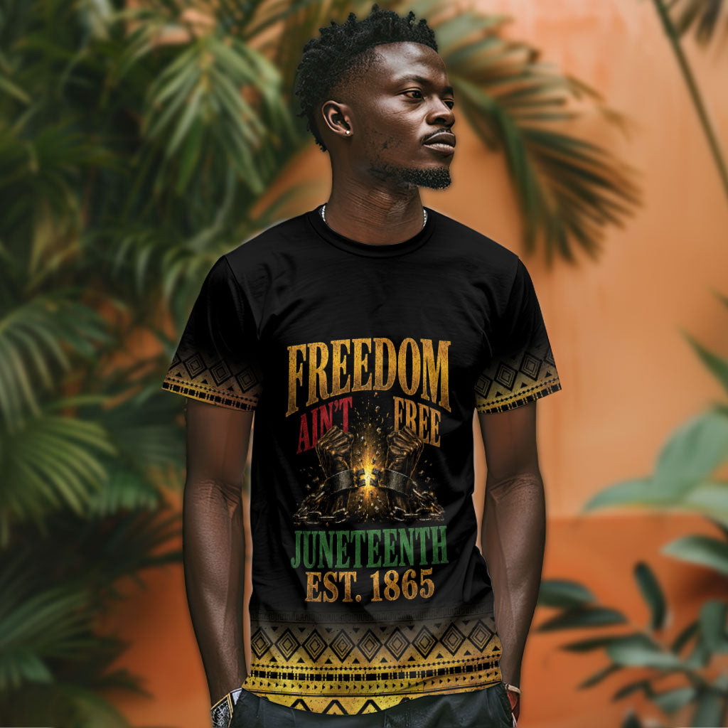 Juneteenth 1865 T shirt Freedom Ain't Free