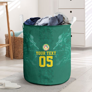 Custom Senegal Football Laundry Basket Lions Of Teranga Sporty Style