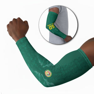 Custom Senegal Football Arm Sleeves Lions Of Teranga Sporty Style
