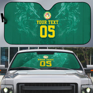 Custom Senegal Football Auto Sun Shade Lions Of Teranga Sporty Style