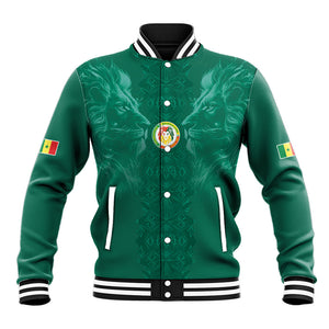 Custom Senegal Football Baseball Jacket Lions Of Teranga Sporty Style