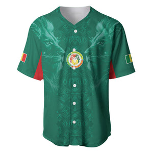 Custom Senegal Football Baseball Jersey Lions Of Teranga Sporty Style