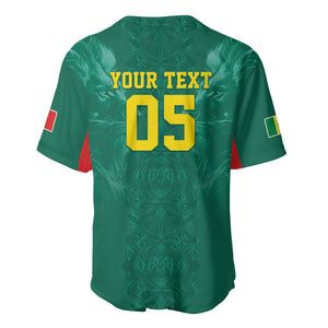 Custom Senegal Football Baseball Jersey Lions Of Teranga Sporty Style