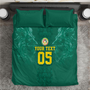 Custom Senegal Football Bedding Set Lions Of Teranga Sporty Style