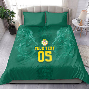Custom Senegal Football Bedding Set Lions Of Teranga Sporty Style