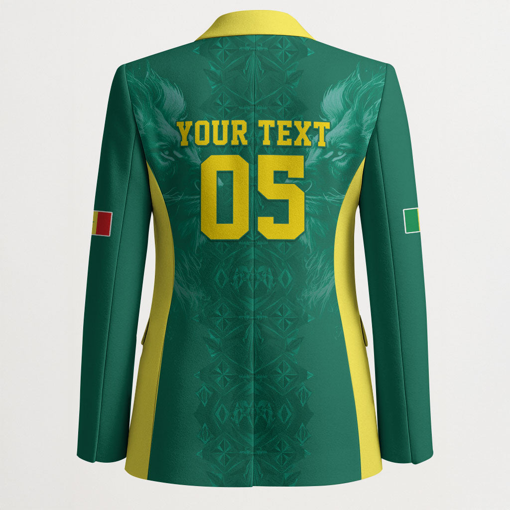 Custom Senegal Football Blazer Lions Of Teranga Sporty Style
