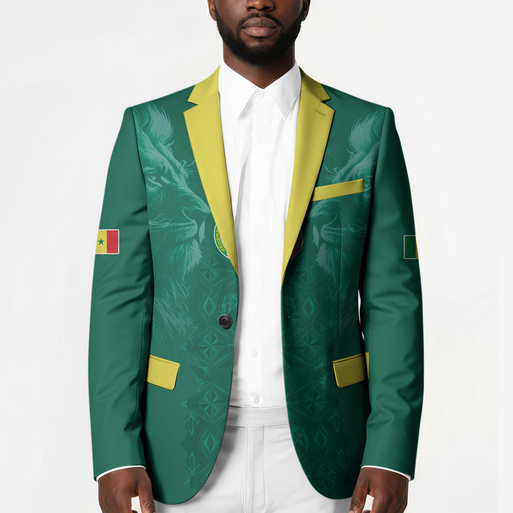 Custom Senegal Football Blazer Lions Of Teranga Sporty Style
