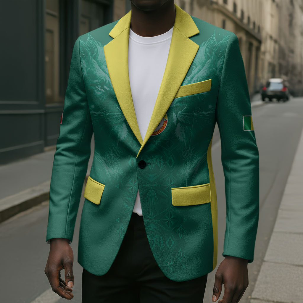 Custom Senegal Football Blazer Lions Of Teranga Sporty Style