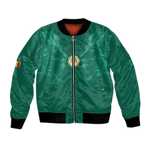 Custom Senegal Football Bomber Jacket Lions Of Teranga Sporty Style